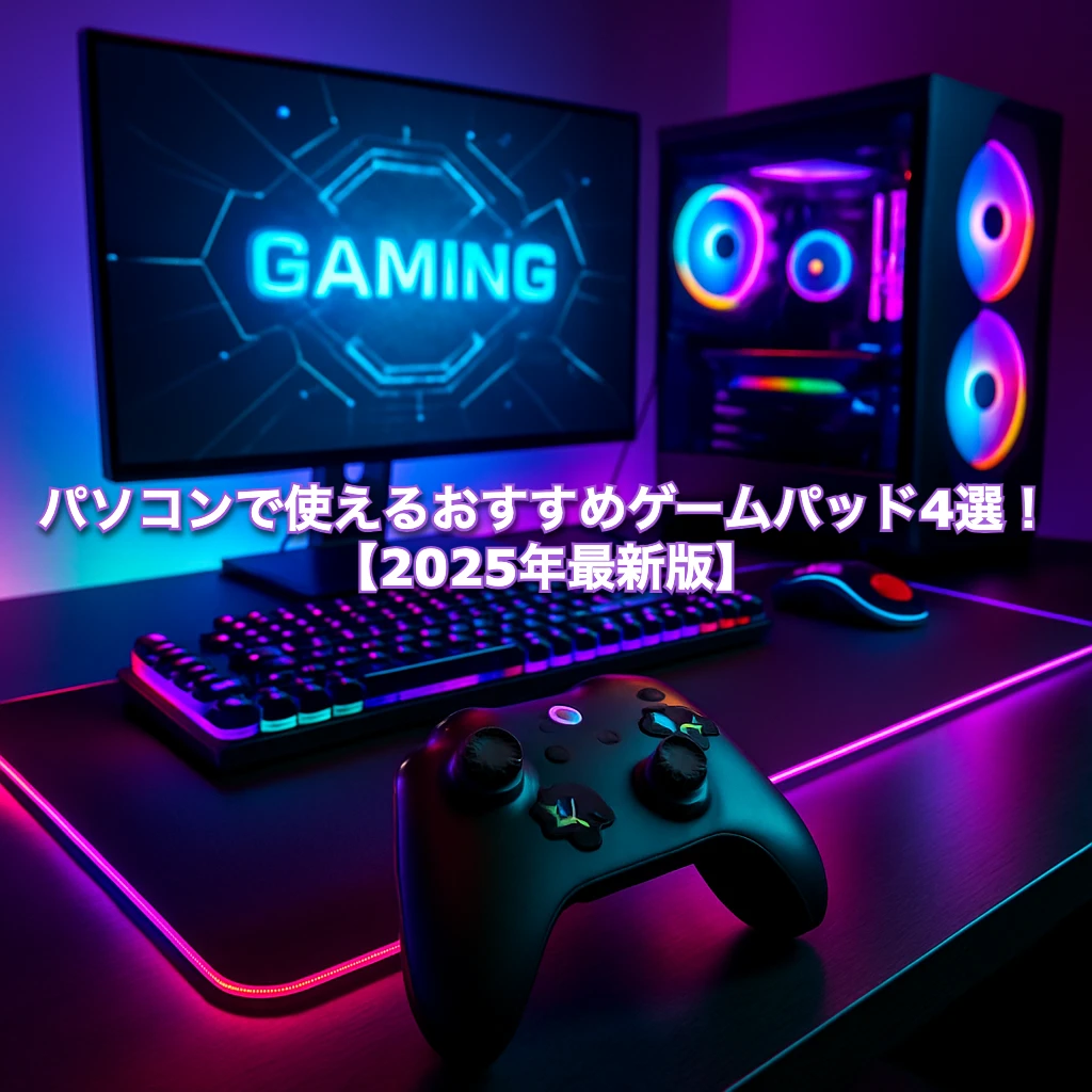 パソコンで使えるおすすめゲームパッド4選！【2025年最新版】