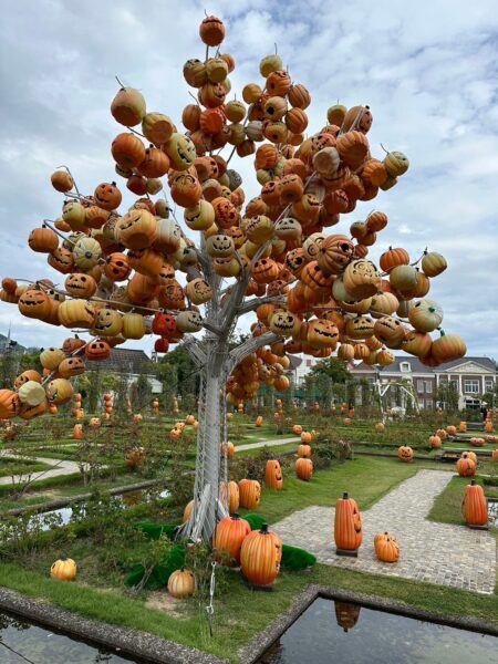 ハウステンボスのハロウィンのカボチャの木