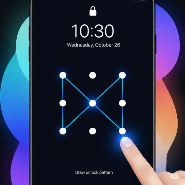 Androidのロックをパターンで解除