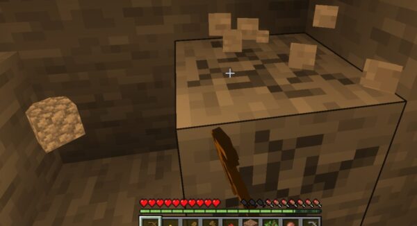 マイクラで木のツルハシを使う
