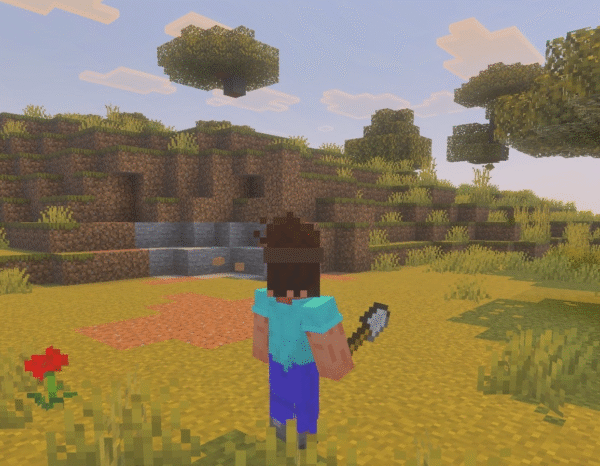 序盤の整地には石のシャベルを使おう