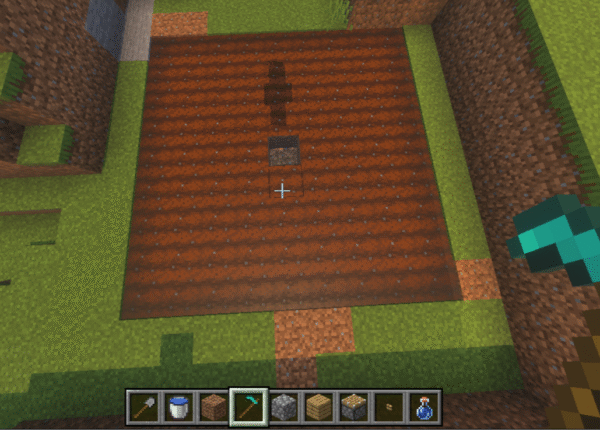 マインクラフトの畑の準備