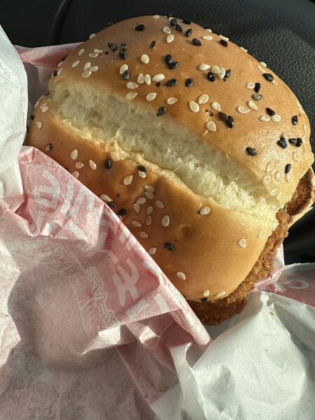 ホットチリ＆タルタルチキンを上から確認