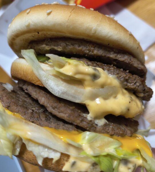 倍ビッグマックを持ってから確認