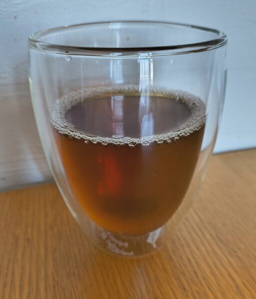 BODUM PAVINA ダブルウォールグラスに麦茶を入れる